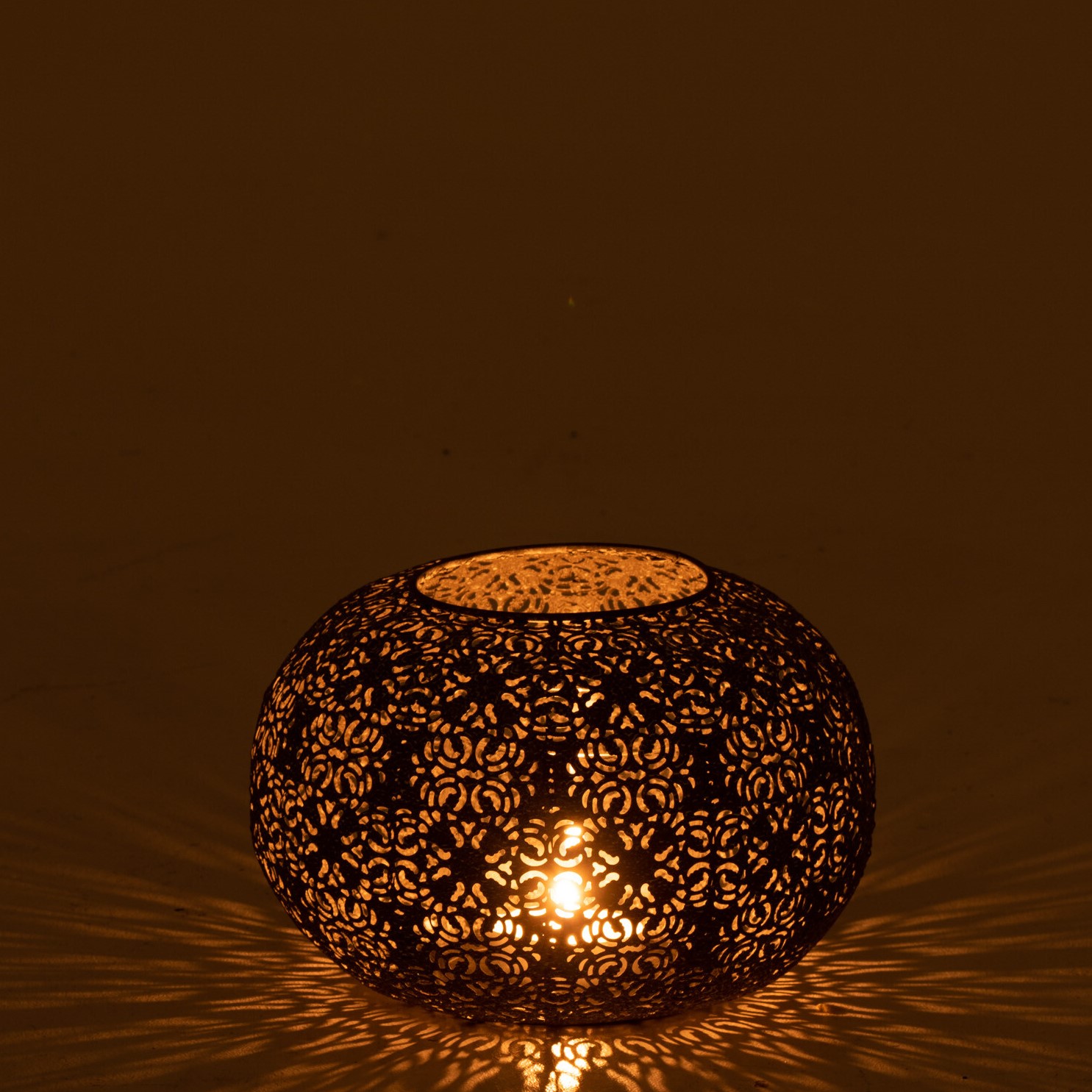 Lanterna portacandele orientale in metallo - Portacandele per