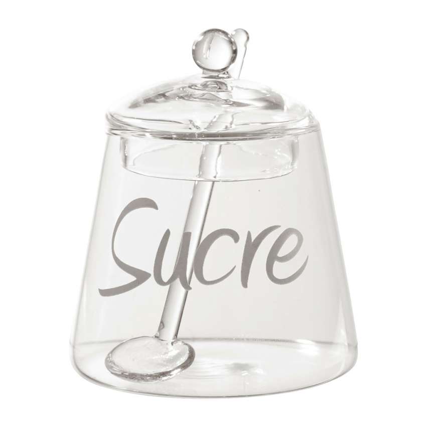 Zuccheriera in vetro borosilicato Zucchero ø9 cm - Arredo per la casa